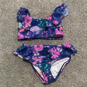 Wave Zone two piece toddler girl‎ floral bikini 3T